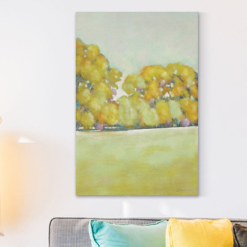 « golden landscape i », impression sur toile tendue, H 18 po x l 12 po x P 1,5 po