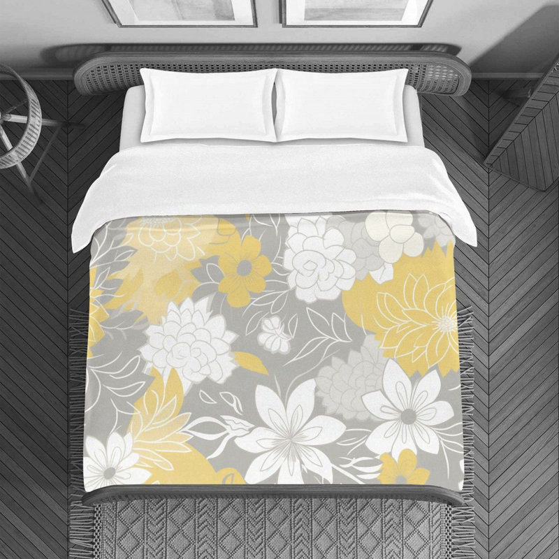 Floral Avilyn Bedding, Twin Duvet Cover