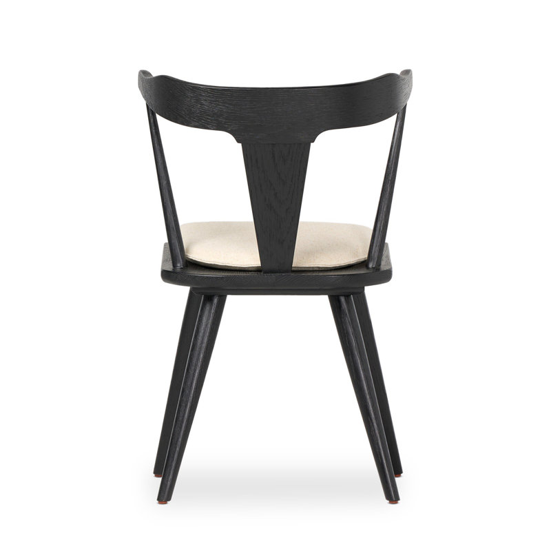 Ripley Dining Chair with Cushion, Black Oak, Lavon Flint