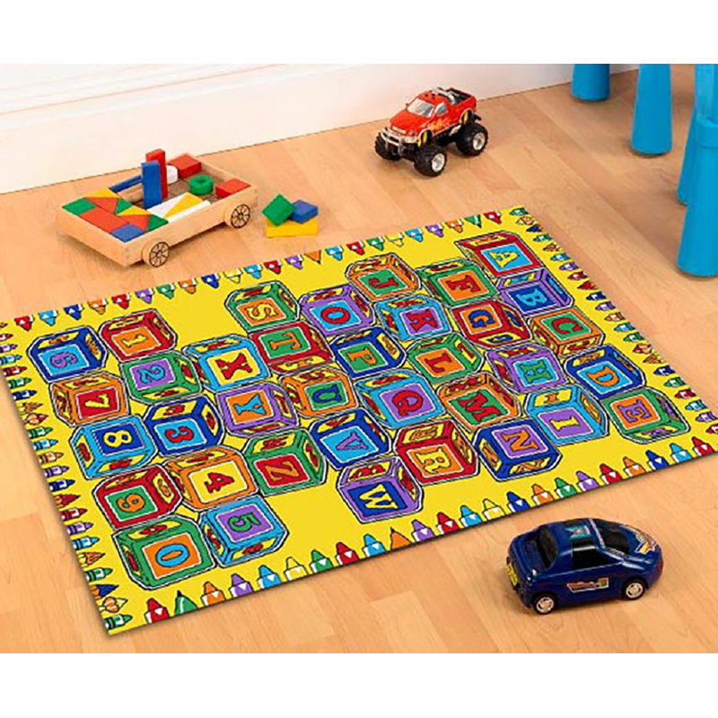 Streets Rectangle Polypropylene Rug, Rectangle 8' x 11'