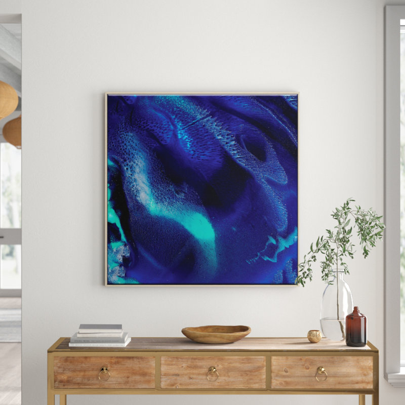 Olivia Collins - Painting on Canvas, Timber, 61cm H x 61cm W