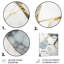 Décoration murale abstraite géométrique en marbre doré et blanc I - marbre abstrait-87839058