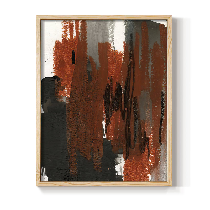 AnnadianeLoftPastelVI, reproduction encadrée - bois massif, H 30 po x l 24 po