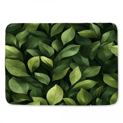 Tapis de bain à feuilles