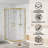 Enclo 36" W X 36" D X 71" H Framed Square Shower Enclosure With 1/4"Clear Tempered Glass