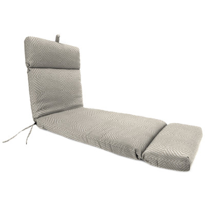 72" x 22" Outdoor Chaise Lounge Cushion with Ties and Loop