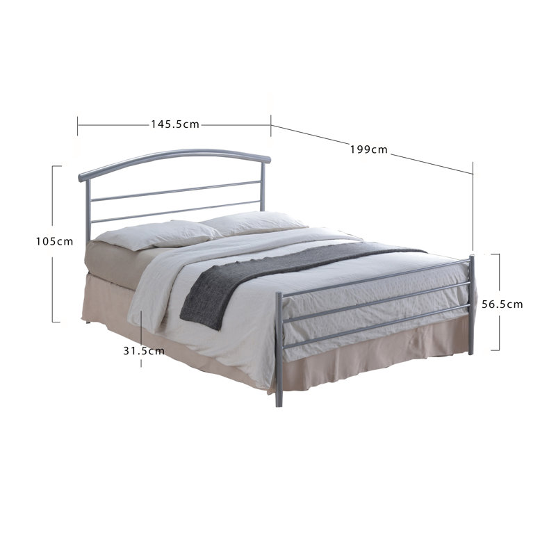 Solid Wood Bed, Double (4'6)