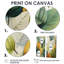 Feuilles vertes et jaunes tranquillité II - art mural traditionnel doré-1340479382-1340479381-1340479380