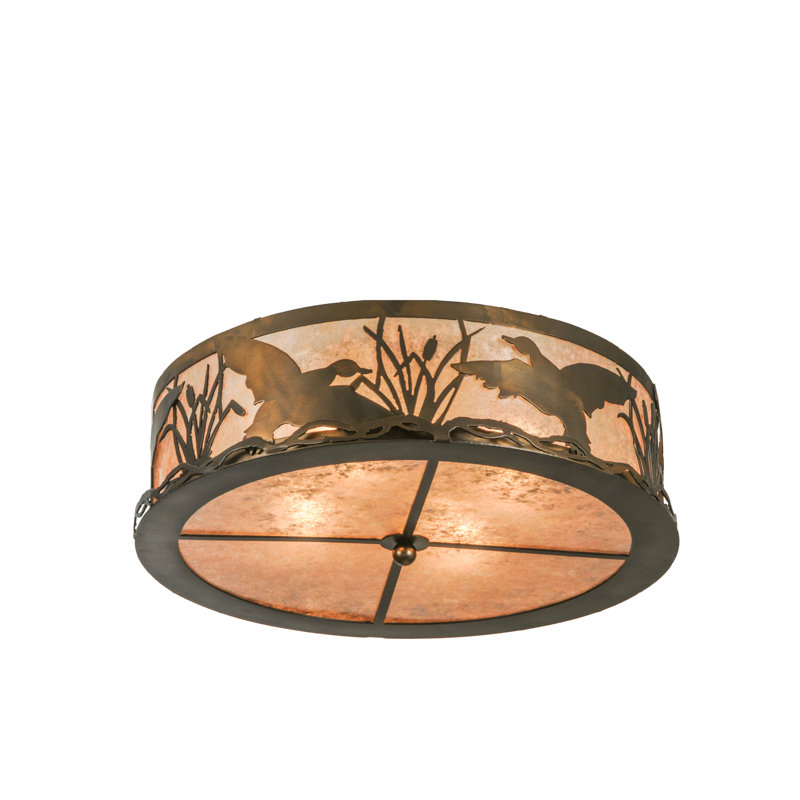 Rustic Lodge 4 - Light Flush Mount