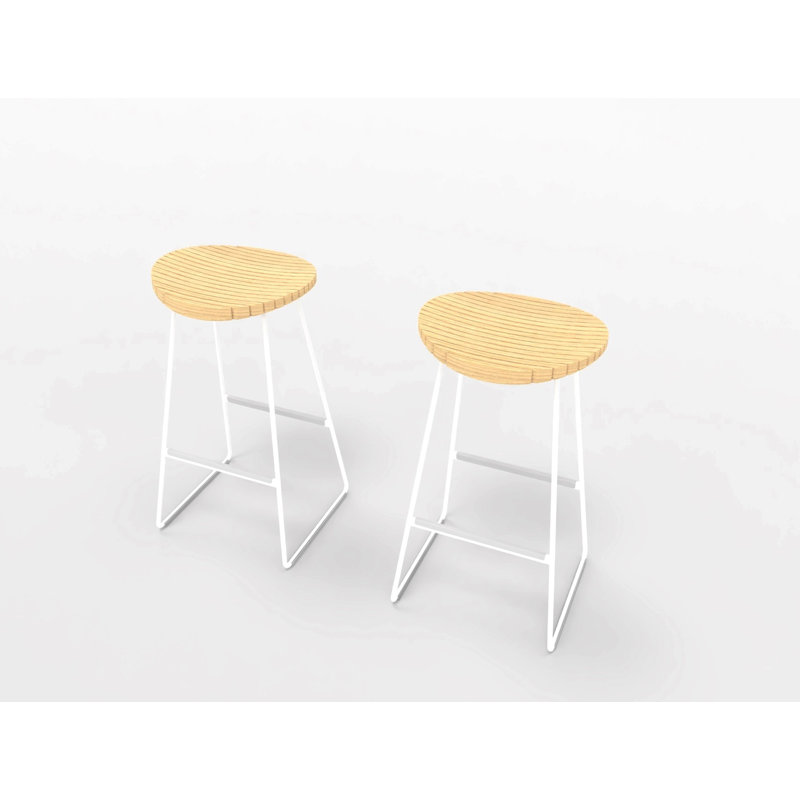 Clark Counter Stool 750H, Oak/White