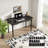 Modern Black Computer Writing Desk With 1 Drawer For Home Office