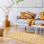 Braun Chevron Yellow Area Rug-2122864114
