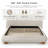 Mirelle Camel Headboard Platform Bed-55146880-58507938