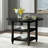 Bristol Point Extendable Round Solid Wood Base Dining Table-763998201
