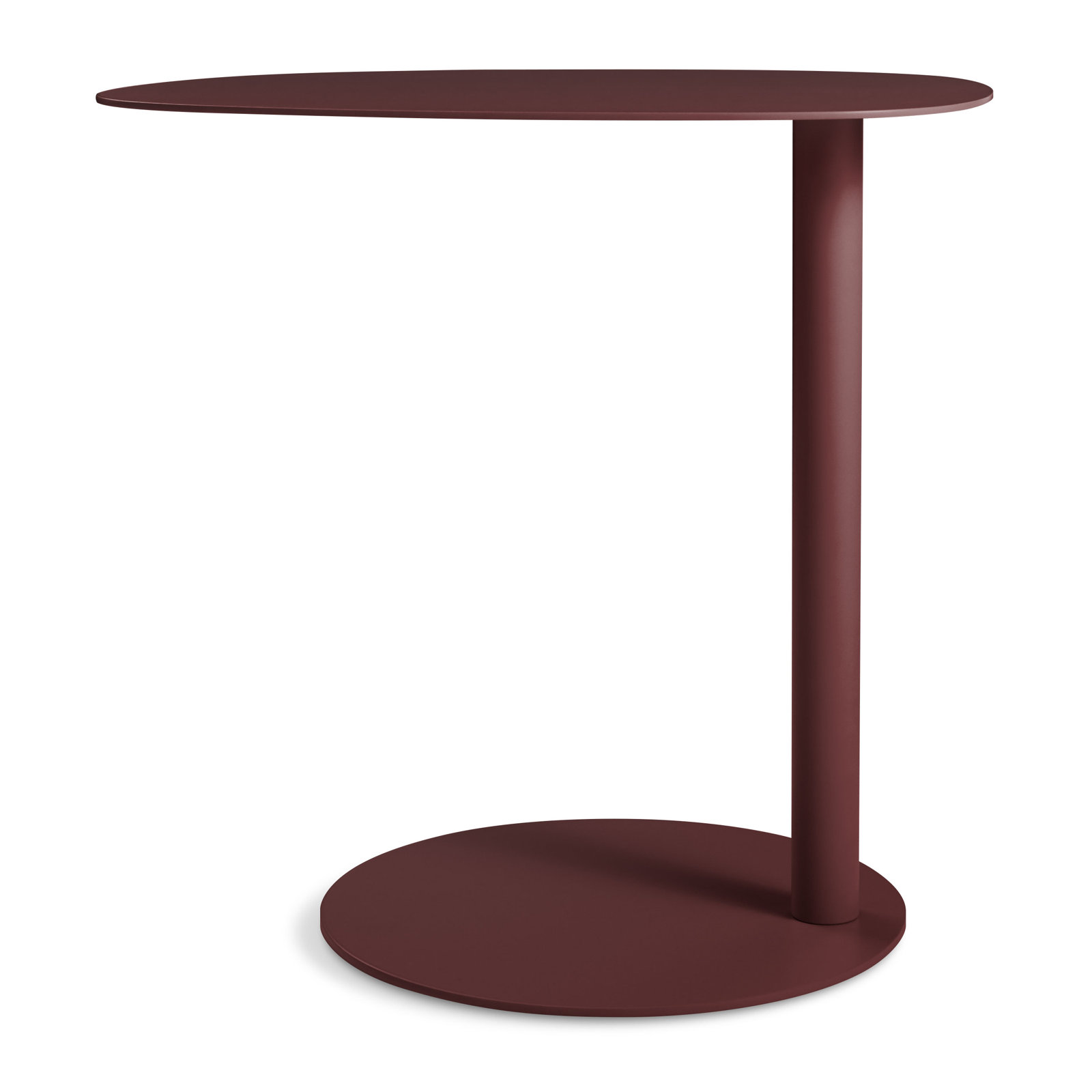 Swole Single End Table, Oxblood, 20" H x 20" W x 15" D