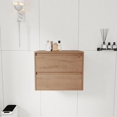  Vowar 24" Wall-Mounted Bathroom Cabinet With 2 Soft-Close Drawers
