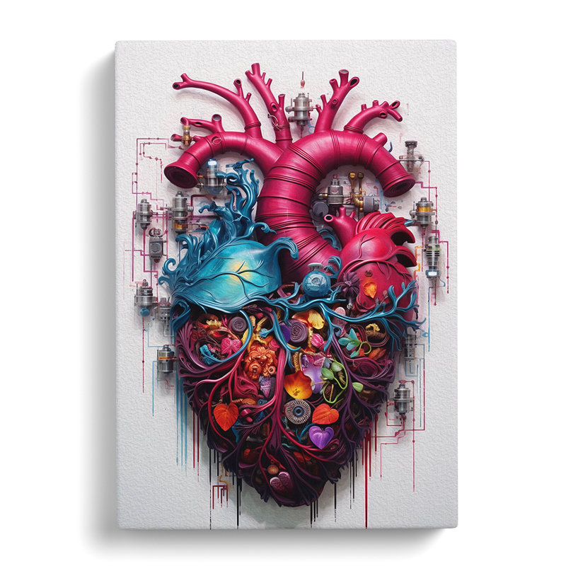 Love He Informel - Wrapped Canvas, 60cm H x 40cm W x 3cm D