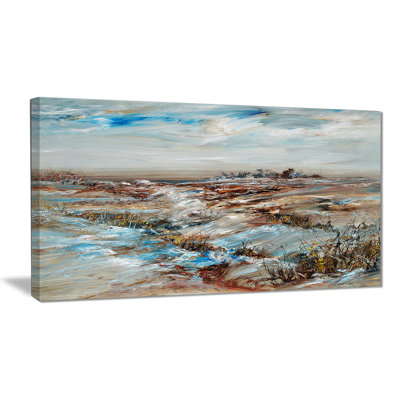 Paysage enneigé - reproduction sur toile tendue