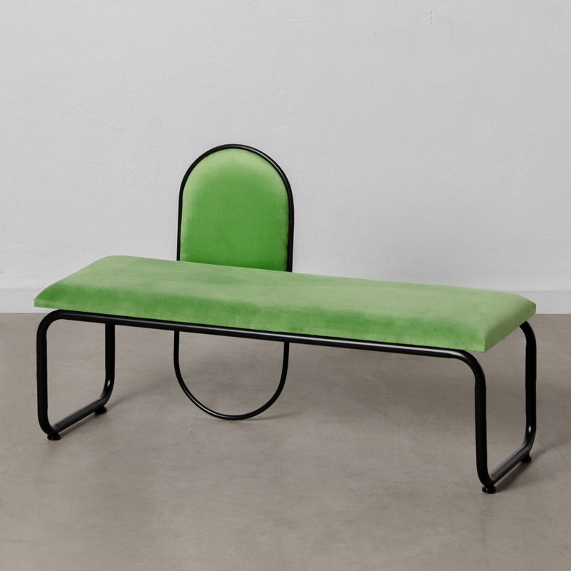 Oesch Polyester Upholstered Bench, Green