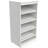Modular Stackable Shoe Shelf Unit With Adjustable Angled Shelves And Decorative Trim For Closet Organization
