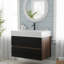 Meuble-lavabo mural flottant avec lavabo en quartz