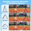 Filet de baseball rebondissant 7 pi x 5 pi, filet de lancer réglable à 12 angles avec 9 trous, équipement d'entraînement multisports pour balle molle, volleyball, pratique de soccer
