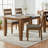 Wooden Ladder Back Dining Chairs, Knotty Nutmeg & Brown
