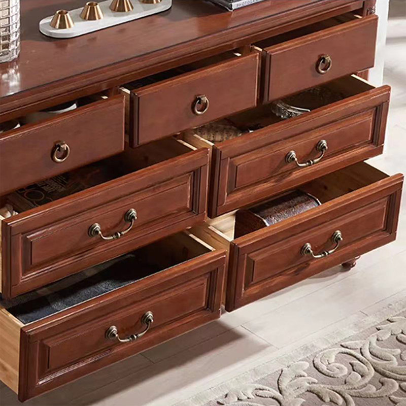 Buffet en noyer massif et bois manufacturé, Noyer