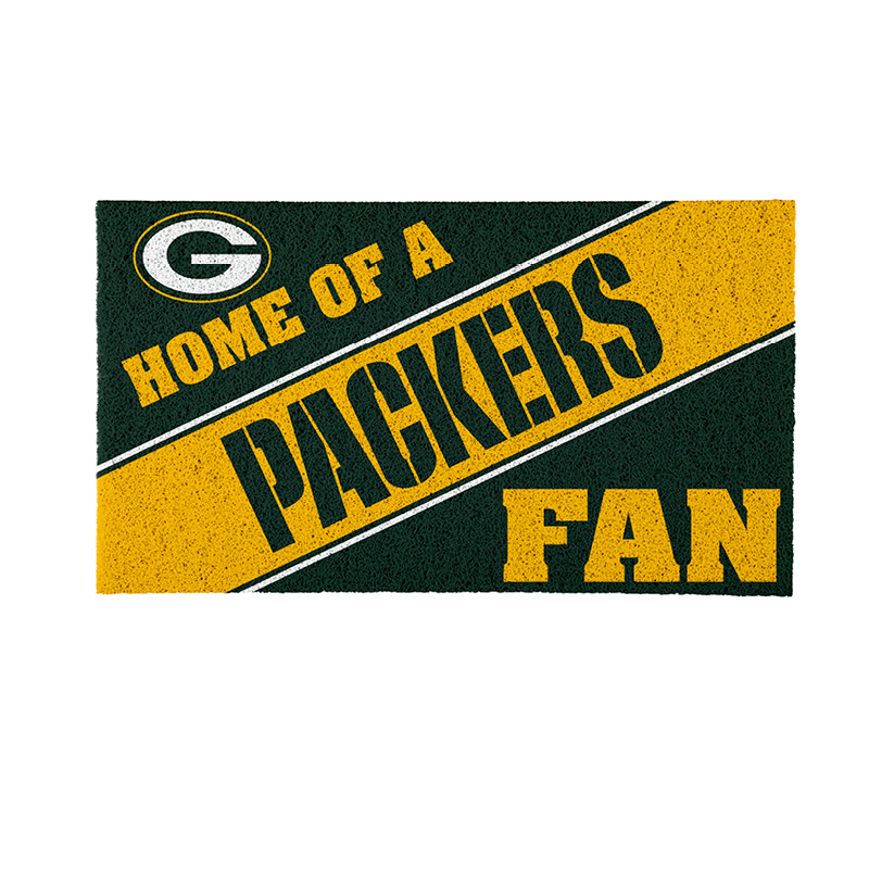 NFL Home of a Fan Team Color Outdoor Doormat, Green Bay Packers