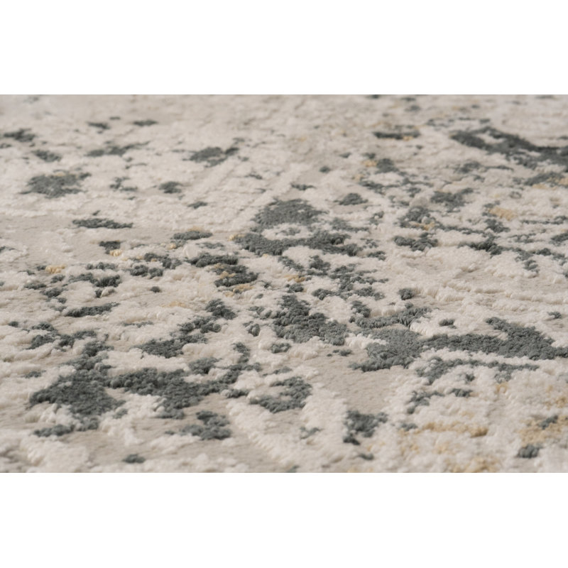 Grisby Abstract Indoor Rug, Rectangle 3'11" x 5'7"