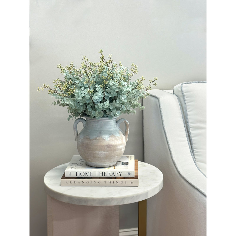 Eucalyptus Arranged in Decorative Ceramic Vase