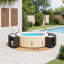 Vidaxl Hot Tub Surround Grey Poly Rattan And Solid Wood Acacia-125169148