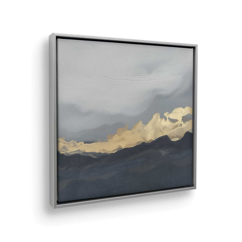 «Nimbus Drama I», reproduction sur toile, H 12,75 po x l 12,75 po x P 1,75 po, Cadre flottant en chrome poli