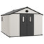 Resin Outdoor Storage Shed With Floor And Windows, Weather-resistant Plastic Storage Shed With Reinforced Steel Structure, Easy to Assemble-135477088