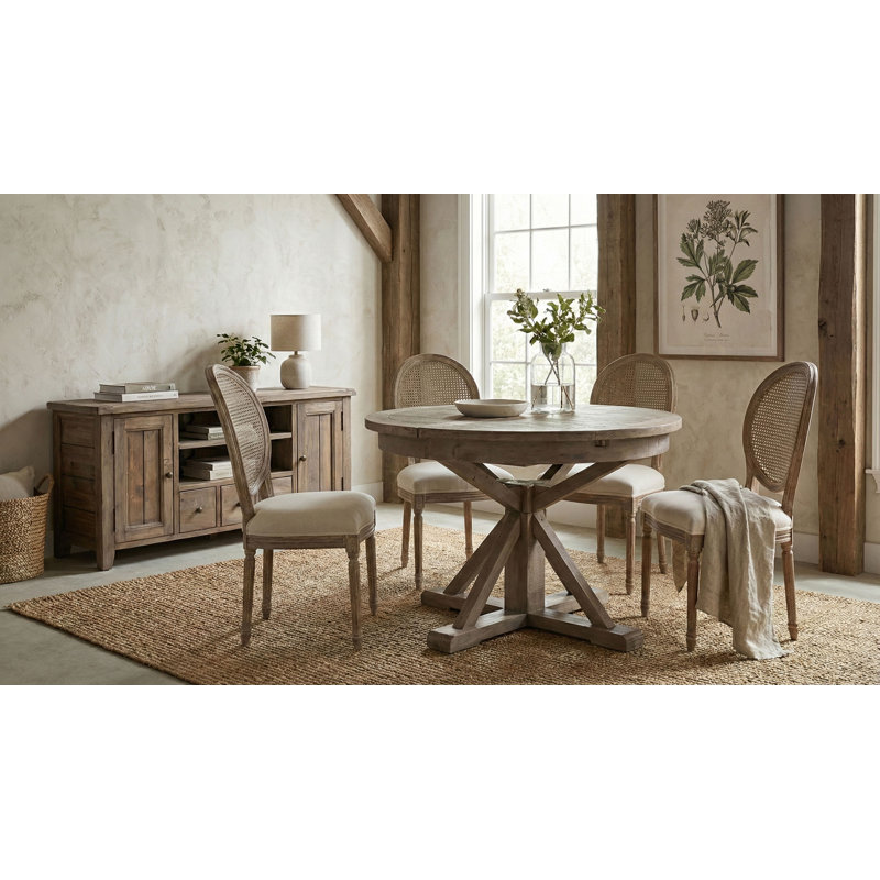 Pelaez 20" Wide Dining Chair with Cane Back