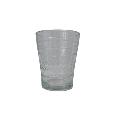 Artisan Etched Hand-Blown Glass Tumbler