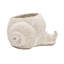 Jardinière décorative texturée beige sable et ciment 8,3 po x 7 po x 4,7 po pour des décorations côtières avec des plantes grasses