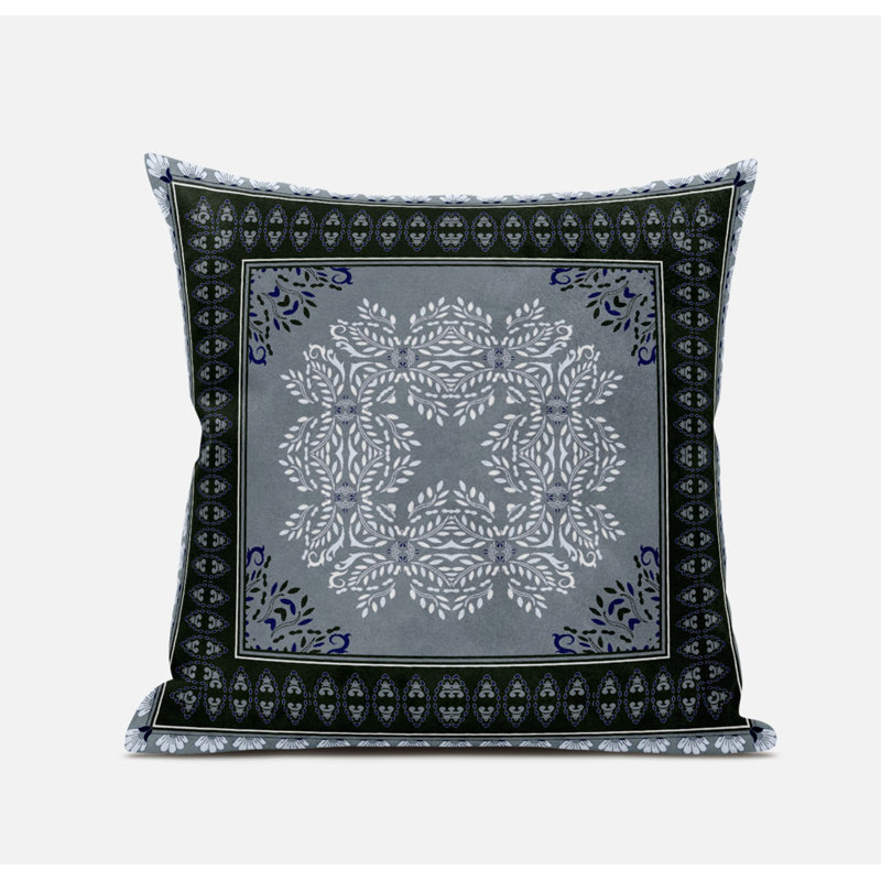 Housse et insert de coussin carré Window Window, 20 po X 20 po, Vert/gris