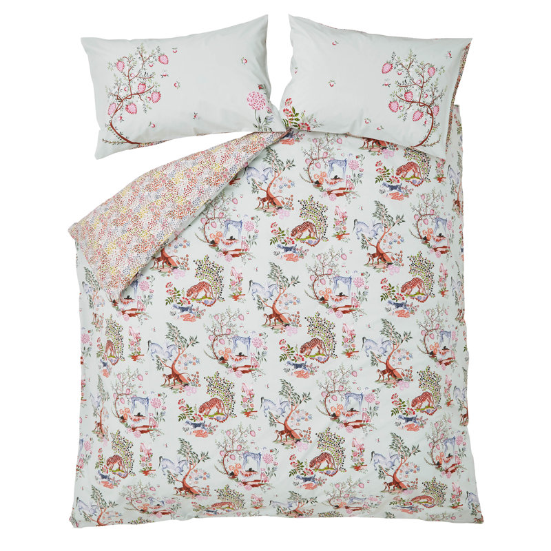 Painted Kingdom Mid Blue Bedset, Super King - 2 Standard Pillowcases
