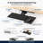 KT1 Ergonomic Under Desk Keyboard Tray with Adjustable Height, Negative Tilt, 360° Swivel, Slide-Out Rail, Left or Right Mouse Platform and KT Bridge 