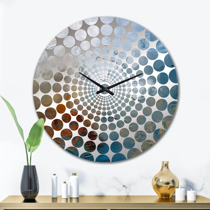 Aved - Horloge murale peinture abstraite, Grand