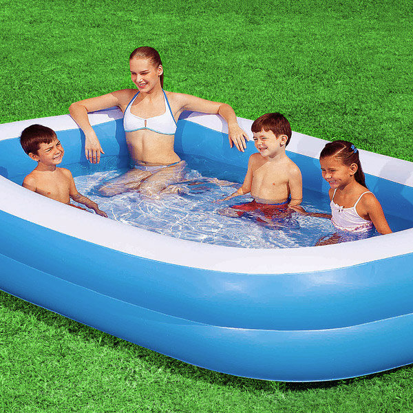 Ayron Rectangle Inflatable Pool 51cm H x 175cm W x 262cm L