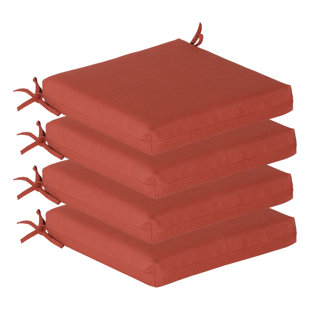20" x 20" Patio Chair Cushion (Set of 4) - Water Resistant (Set of 4)