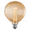 Ampoule décorative DEL globe G125 3,5 W, diamètre 13 cm, ampoule Edison ronde à intensité variable, filament de style Edison vintage, certifiée UL, verre transparent 2000 K, culot E26