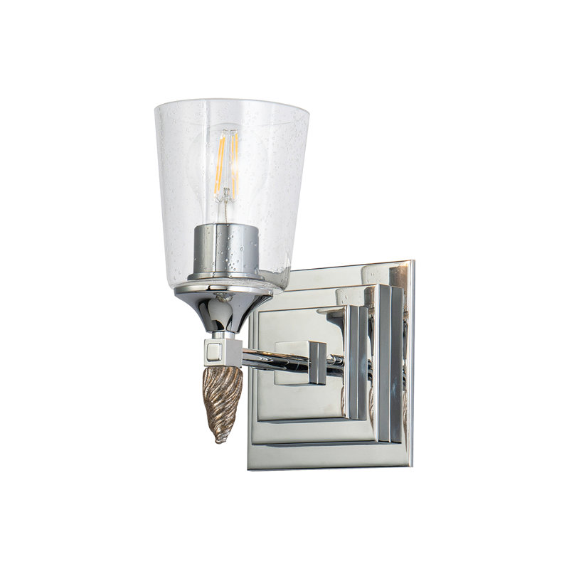 Meuble-lavabo 1 lumière Stidham Vetiver, Chrome