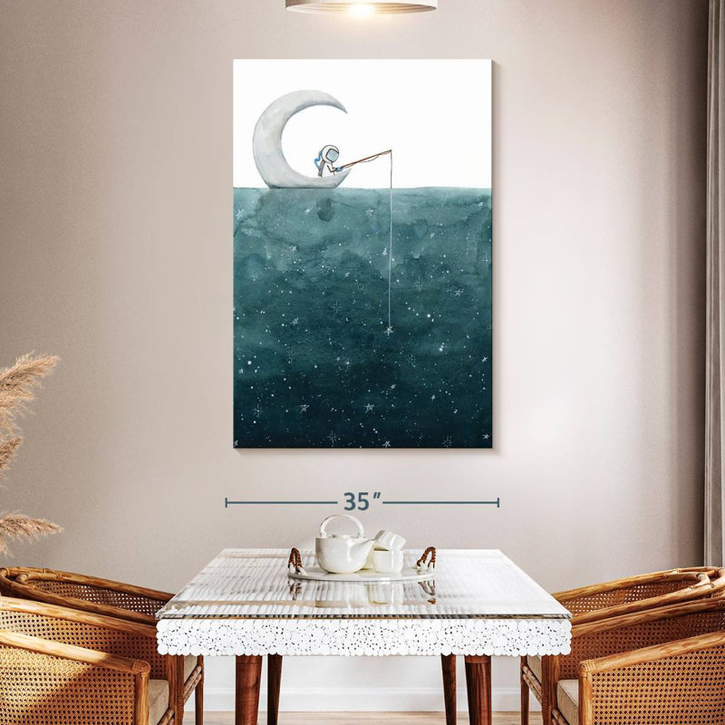 Kelan Fishing For Stars, 24" H x 16" W