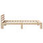 Bed Frame with Headboard Solid Pine Wood-2092905505-2092905528