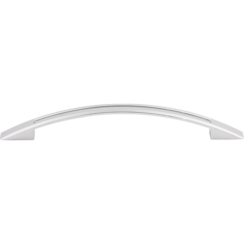 Tango Cut Out Center Bar pull, Polished Chrome, 6 5/16" Center to Center