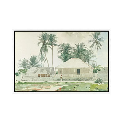 Cabins, Nassau, 1885 by Winslow Homer - Painting on Canvas