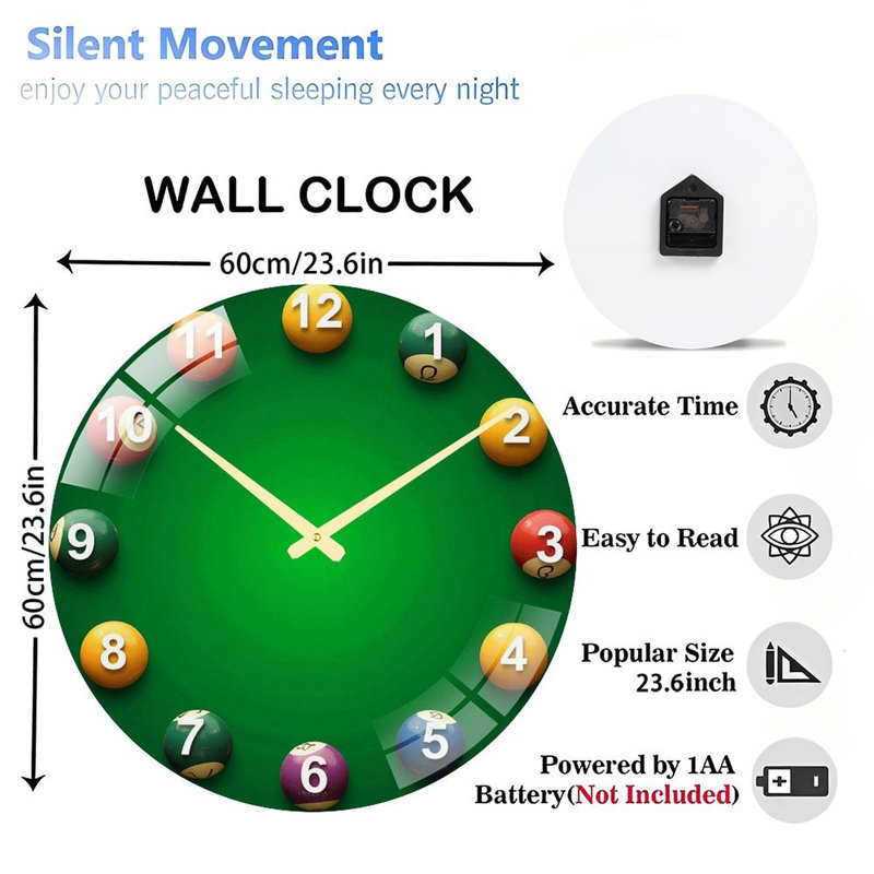 Horloge murale 24 po